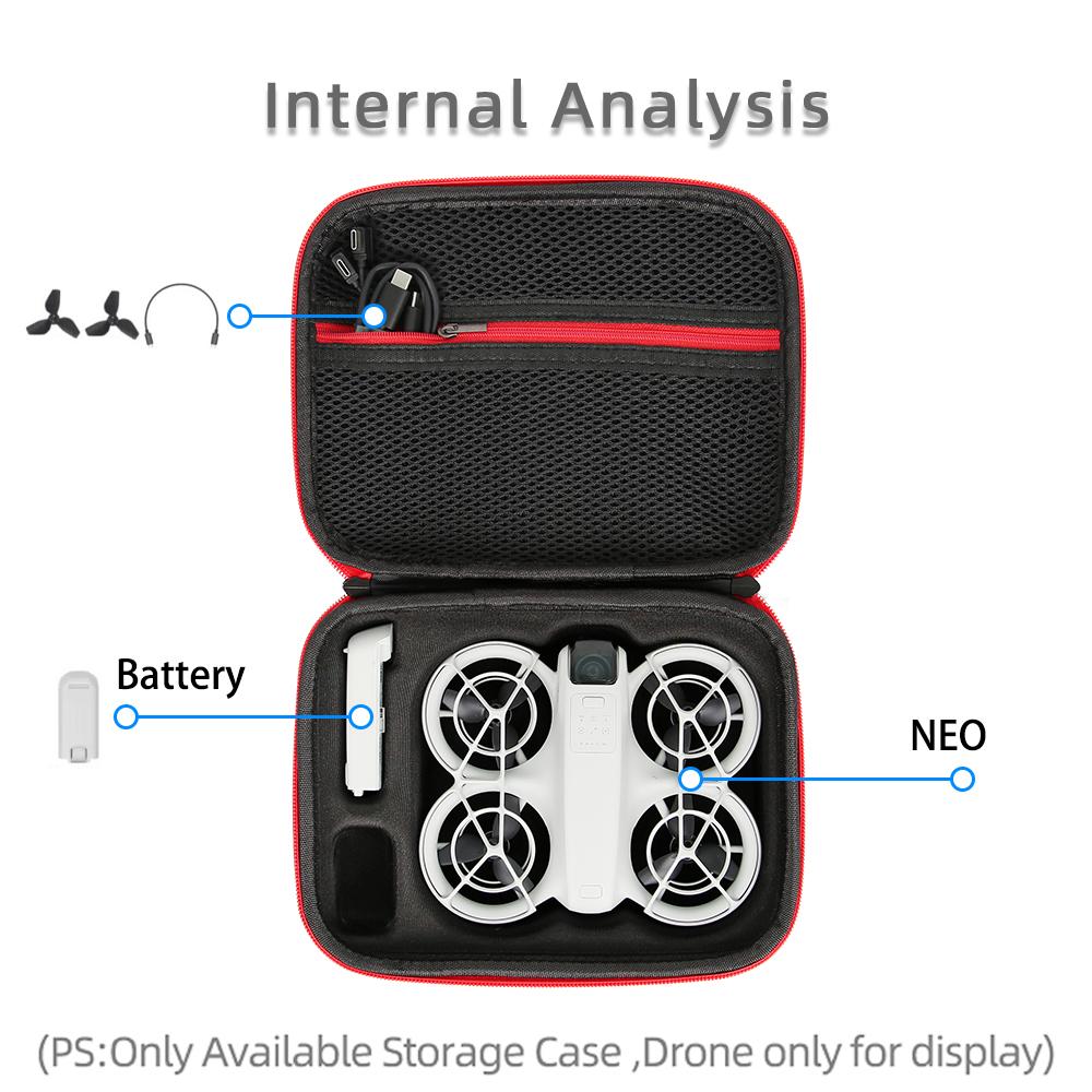 Mini Portable Bag for DJI Neo Drone Carrying Case Travel Storage Box for DJI NEO Standard Set Drone Accessories