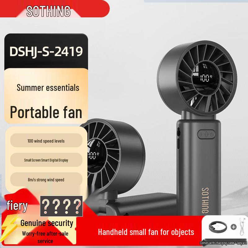 HOTO Portable Foldable USB Rechargeable Handheld Fan