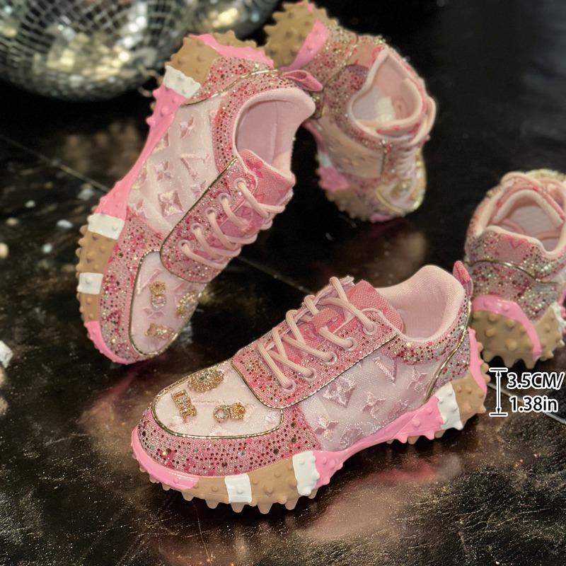 

Одиночная обувь Модная спортивная обувь Платформа Подошва Одиночная женская обувь 35 розовый