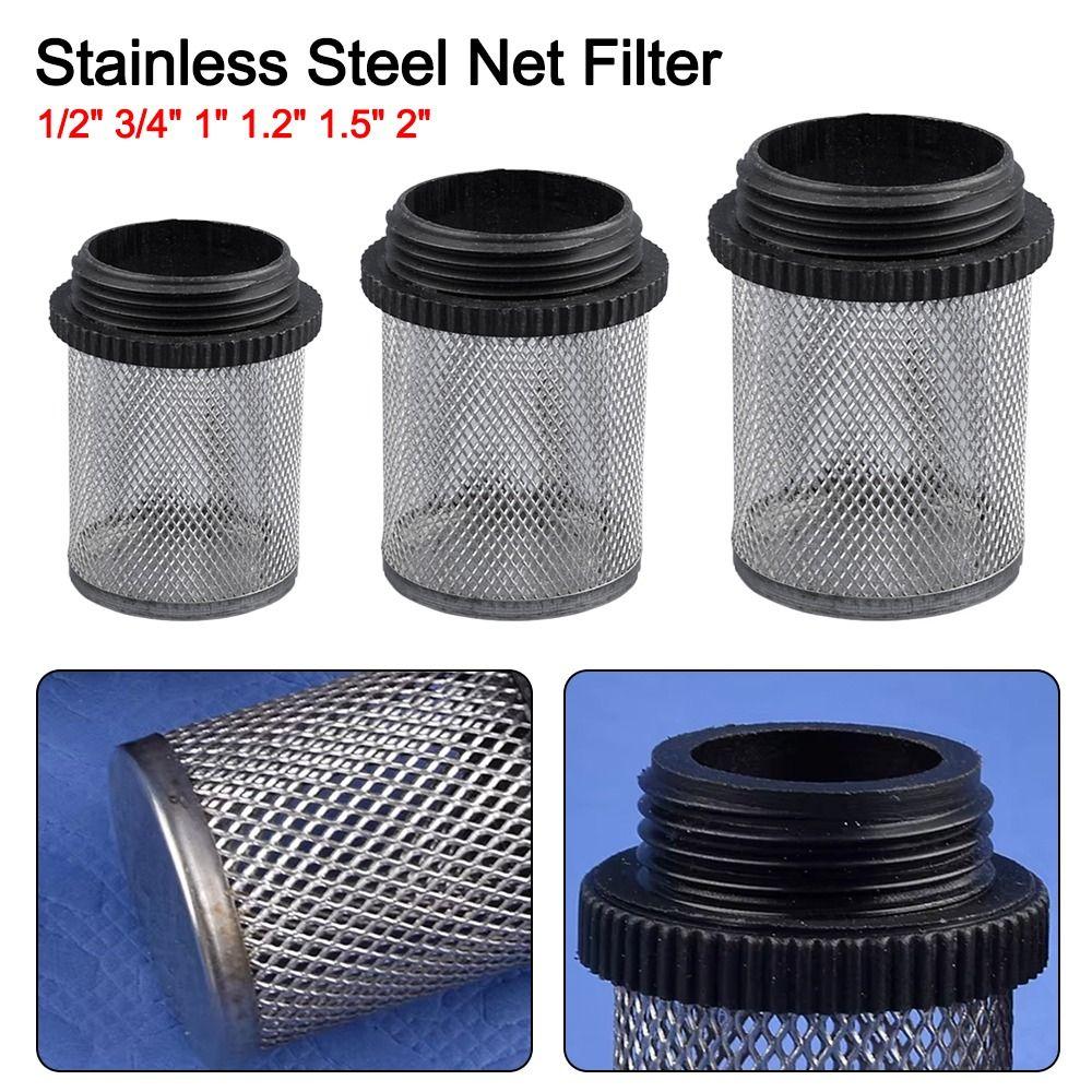 1Pc Water Clean Hose Filter Water Pump Fitting Joint Percolator Water Pump Filter 1/2''~2'' 304 Stainless Steel