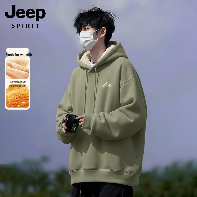JEEP SPIRIT Men s Hooded Fleece Sweatshirt 2XL