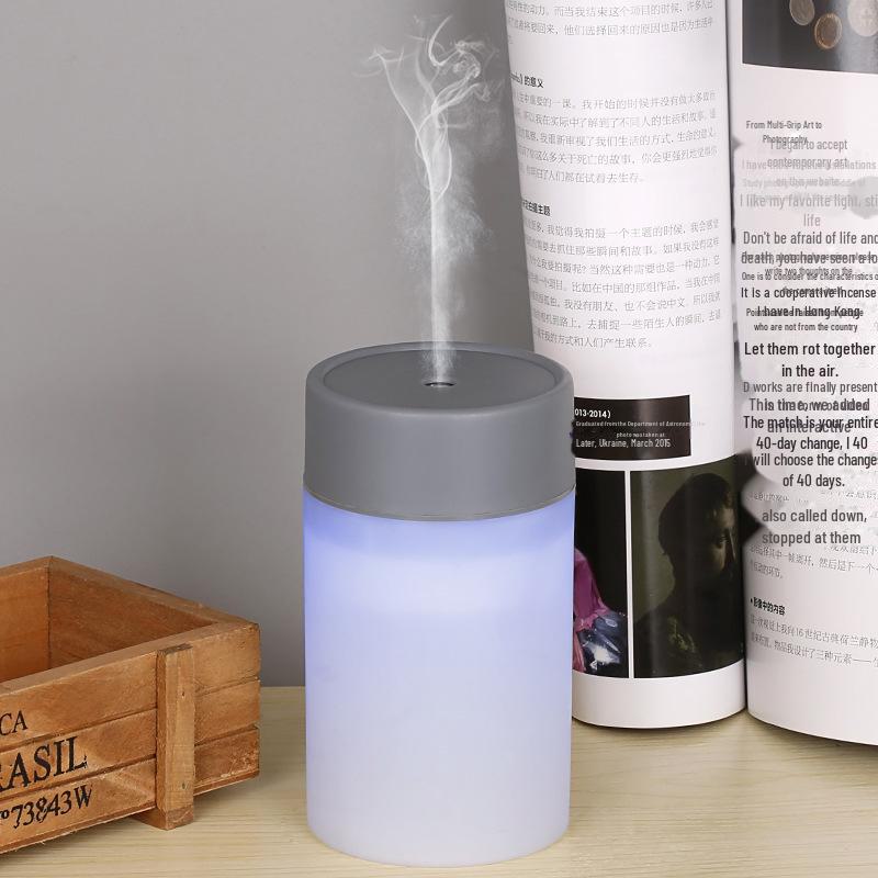 Creative USB Fog & Wood Grain Aromatherapy Humidifier with Custom Logo Option