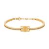 Sculpted Logo Brass Crystal Bracelet Women Bracelet Gold 461CZ6BZI-35OR