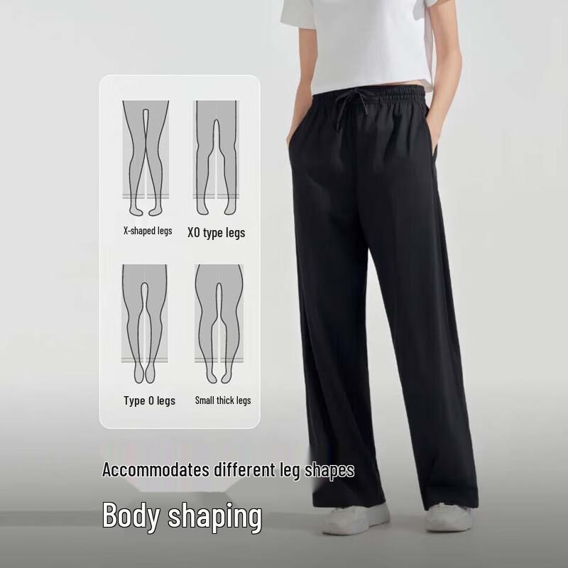 Bosideng B40925108 Wide-Leg Casual Pants