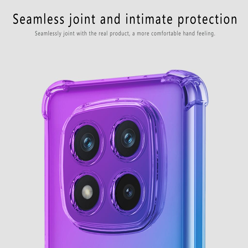 Four-corners Shockproof Gradient TPU Case for Xiaomi Redmi Note 1 Pro G 14 Pro+ Plus Protective Cover Fundas Coque Capa