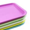Bunte Plastik-Zahnarztinstrumentenablage Medizinische Chirurgische Platte Desinfektion Rechteckige Schale Zahnarztzubehör Laborwerkzeuge