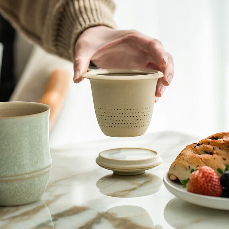 Wanquan Hall Ceramic Tea Infuser Mug