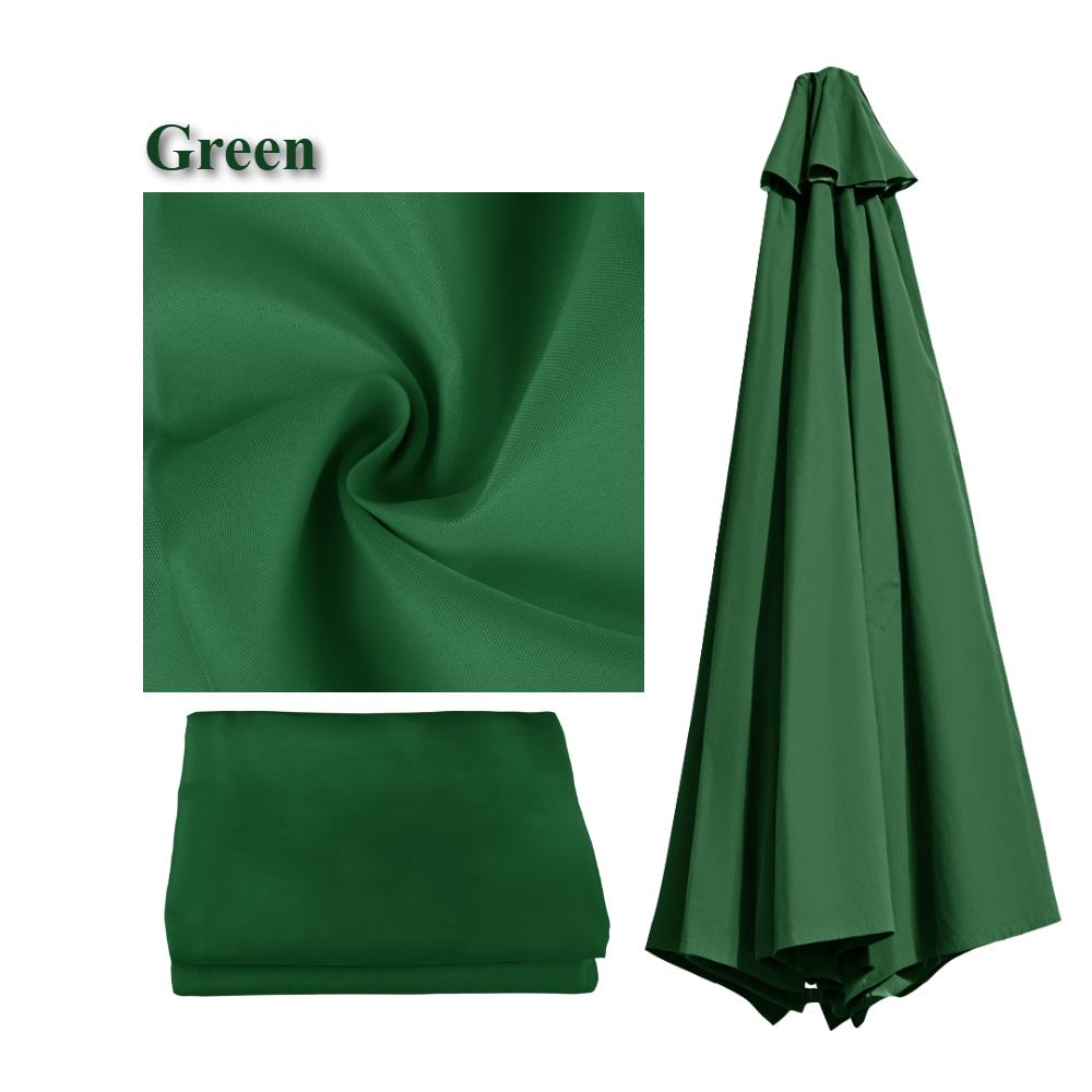 6/8Ribs Patio Umbrella Replacement Canopy Replacement 2/2.5/2.7/3M UV Protection Waterproof Garden Parasol Rain Cover Replacemen