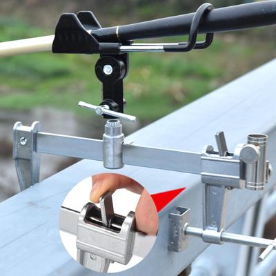 Fishing Rod Bracket Holder Boat Rest Bridge Railing Easy To Carry Flexible Pole Support