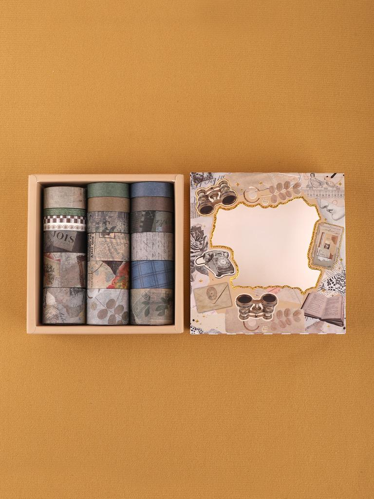 12 rolek/Pudełko Vintage Beauty Taśma Washi Taśma Papierowa Samoprzylepna Do Kreatywnego Journalingu Scrapbookingu I Dekoracji Scrapbooking Washi Tap