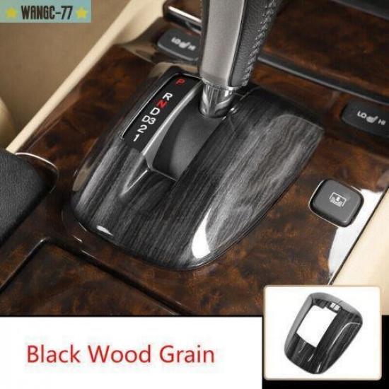 For 2008-12 Honda Accord Black Wood Grain Center Console Gear Shift Panel Trim