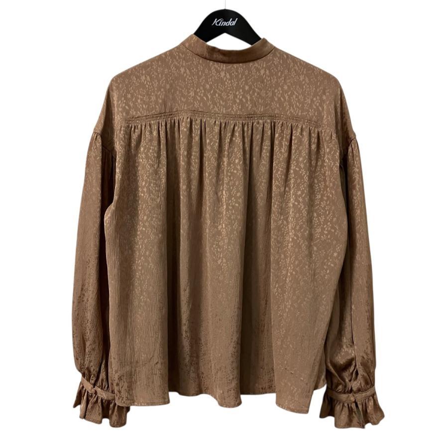 [Price reduction] Lily Brown Stand collar all-over pattern blouse LWFT194087 Brown Size: Free (Nagoya Sakae store)