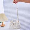 New Fashionable Textured Pearl Pearl Glossy Wrinkled Korean Style Sweet Cute Casual One-shoulder Crossbody Handbag