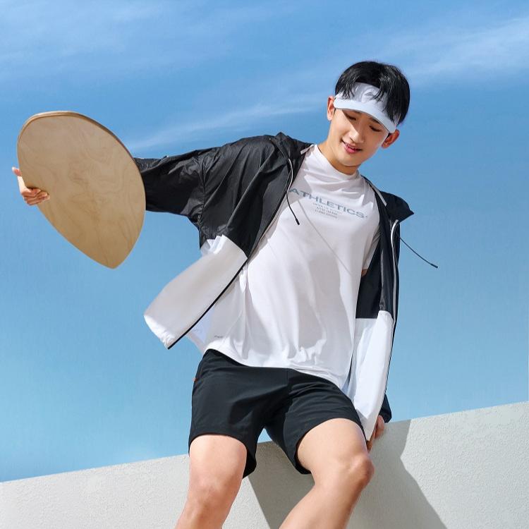 Li-Ning Ice Silk UV Protection Cool Technology Lightweight Quick-Dry Breathable Hooded Sun Protection Clothing Unisex Outerwear AFDU831-4