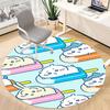 1PC Chiikawa Office Round Area Rug Suitable For Office, Under Office Chairs Bedroom Living Room Home Decor, Room Deco T1224009