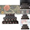Skull Rose Reversible Duvet Cover Set With Digital Print For Halloween Themed Bedroom