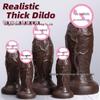 Dildo din Silicon Realist - Super Mare, Jucărie Feminină din Carne Moale