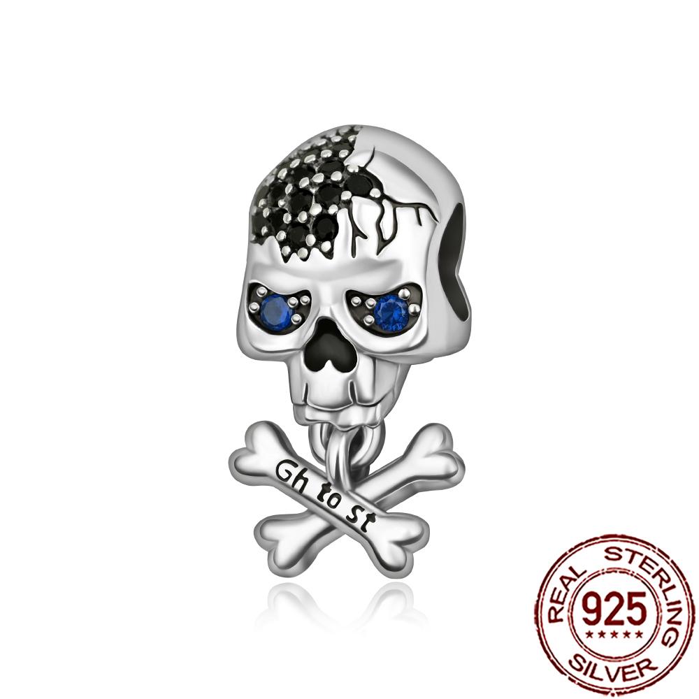 Gothic Charms Copper Halloween Nightmare Skull Skeleton Voodoo Doll Beads Fit Bracelet Necklace Diy Jewelry