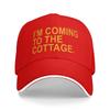 I'm Coming To The Cottage Funny Quote Baseball Cap  Unisex Women Print Trucker Hat Summer Tennis Skate Sun Visor Snapback Cap
