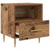Nightstand Set of 2 Reclaimed Wood Look 40 X 35 X 47.5 Cm Engineered Wood