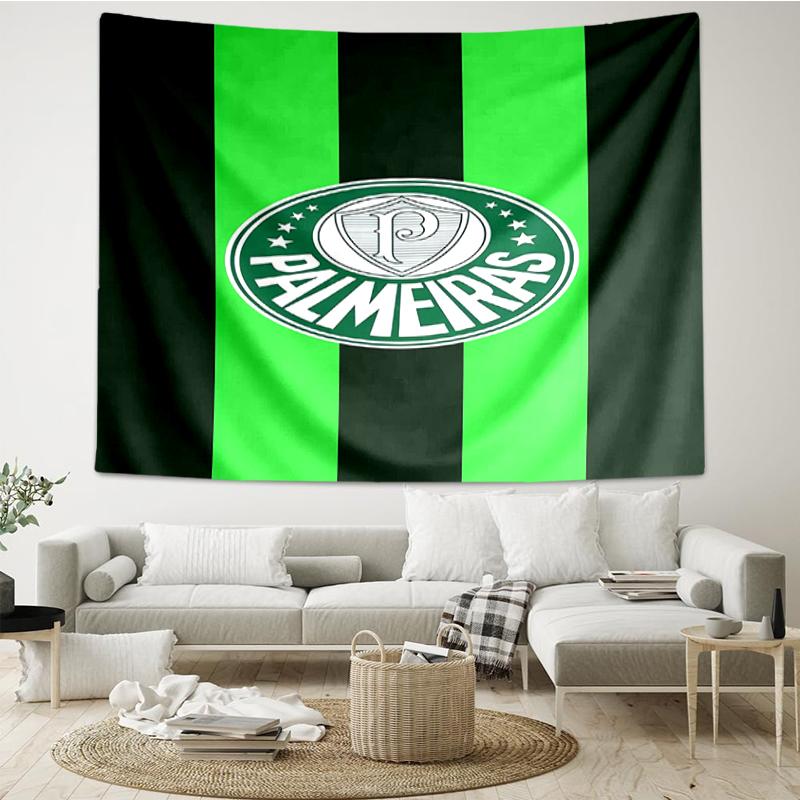 Palmeiras Print Tapestry, Backdrop, Easy Setup, Ideal for Bedroom, Office & Living Room, with Aesthetic Wall Hanging Decor.