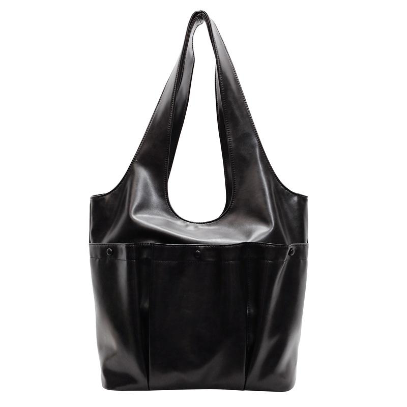 Retro Large-capacity Bag Women's 2025 Autumn and Winter New Korean Version of High-end Shoulder Bag Commuter Tote Bag