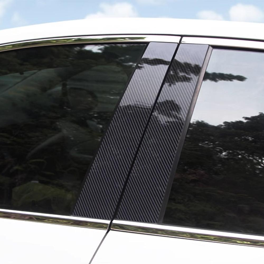 

For BYD Sealion 7 EV DMI Car Pillar Posts Door Window Middle Cover Trim Accessories BC Column Anti-Scratch Stickers 2024 2025 DMI Texture 6Pcs
