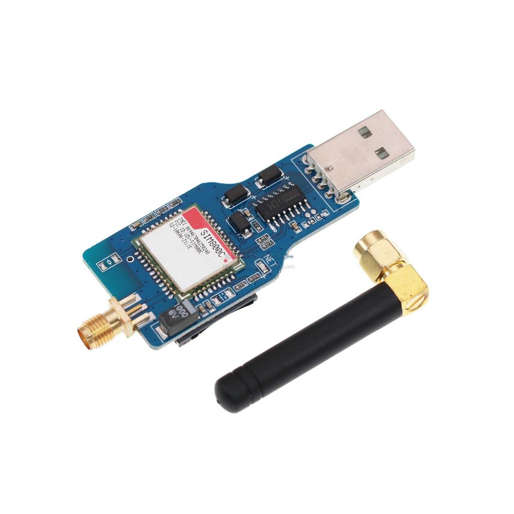 USB To GSM Module: Quad-Band GSM/GPRS SIM800C with Bluetooth for SMS Messaging