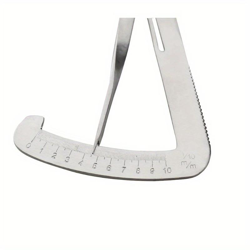 Calibro di misurazione da 1 pezzo per misure da 0 a 10 mm, calibro per laboratorio odontotecnico, calibro per corone dentali in metallo e cera, strumenti chirurgici
