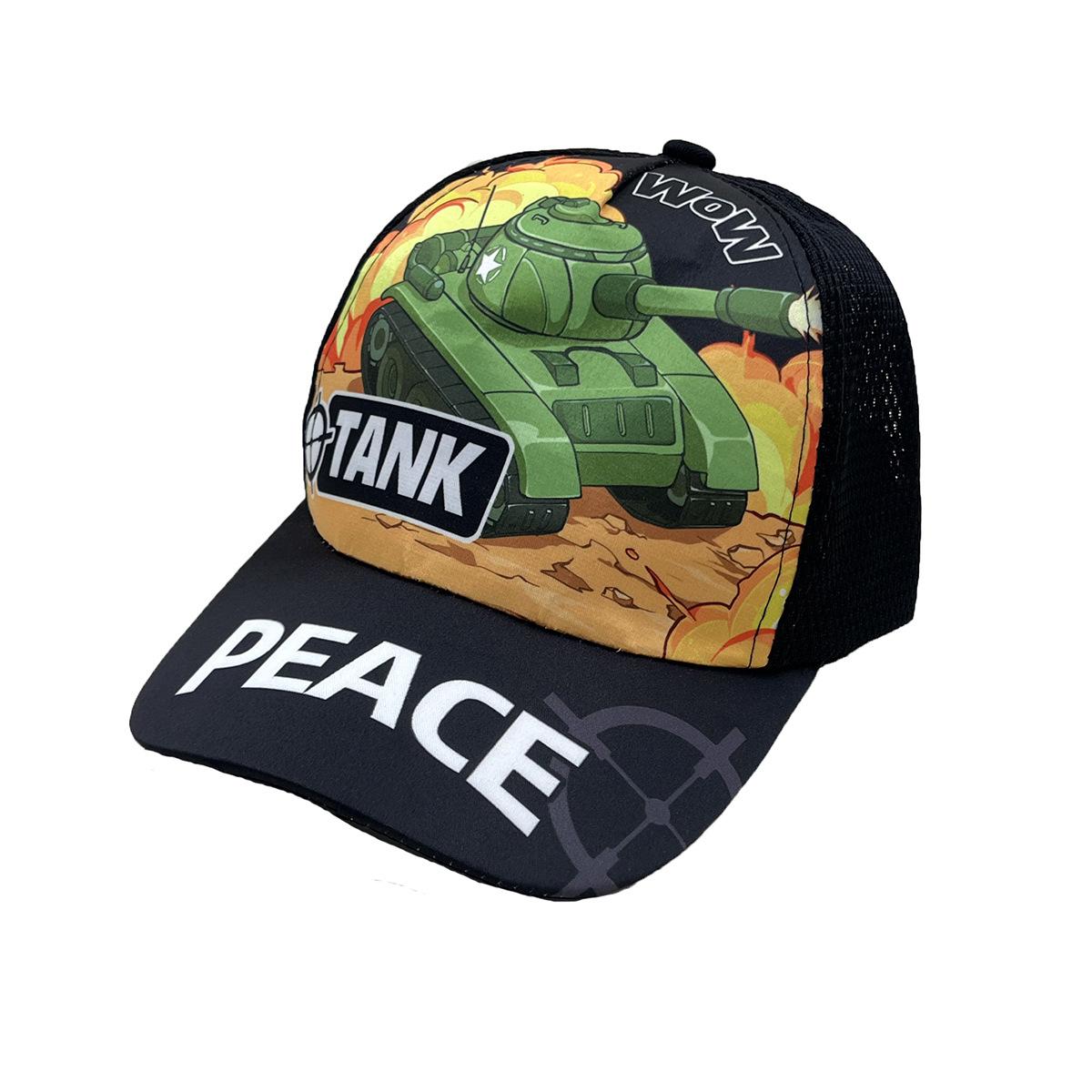 

Мультяшная бейсболка с принтом самолета, вертолета, детская, с широкими полями, весенне-летняя, мультяшная шляпа от солнца 51-54CM