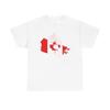 Flaggenkarte von Kanada (Kanada) T-Shirt