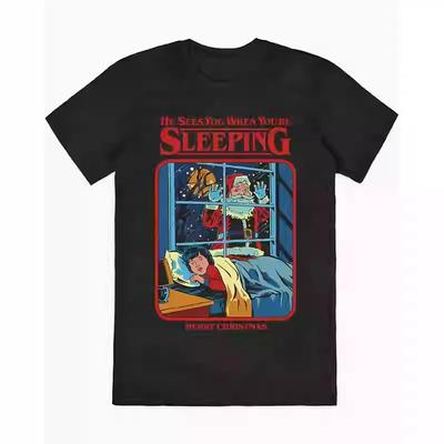 2025 Summer Smells Like Christmas Smells Like Christmas Men's and Women's New European, American High Street Vintage T-Shirts