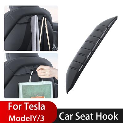 Car Rear Seat Back Hooks for Tesla Model 3/Y Car Seat Back Hanger Headrest Organizer Hooks for Backpack Car Accessories
