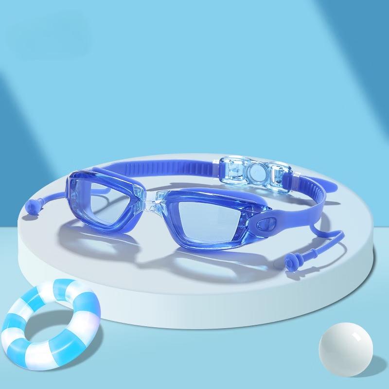 Jiemengzhe Anti-Fog Clear Large Frame Swimming Goggles