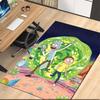 Rick and Morty Printed Carpet, for Office Chair Living Room Bedroom Kitchen Room Decor Gifts.