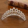 Rhinestone Tiara for Girls - Princess Crown Headpiece, Birthday Gift & Performance Hair Accessory