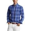 Polo Ralph Lauren Ss24 Plaid Pattern Logo Embroidered Single-Breasted Long Sleeve Shirt Men Shirts Blue MNPOWOV16823471-400