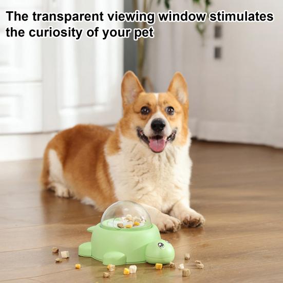 Interactive Pet Feeding Toy Turtle Shape Treat Dispenser Slow Feeder Food Puzzle Small Animal Snack Dispenser for Cats Dogs