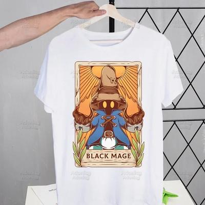 Final Fantasy Anime Shinra Herren Hip Hop Streetwear Print T-Shirt Harajuku T-Shirts Kurzarm Mode Lässiges T-Shirt Oberteile Tees
