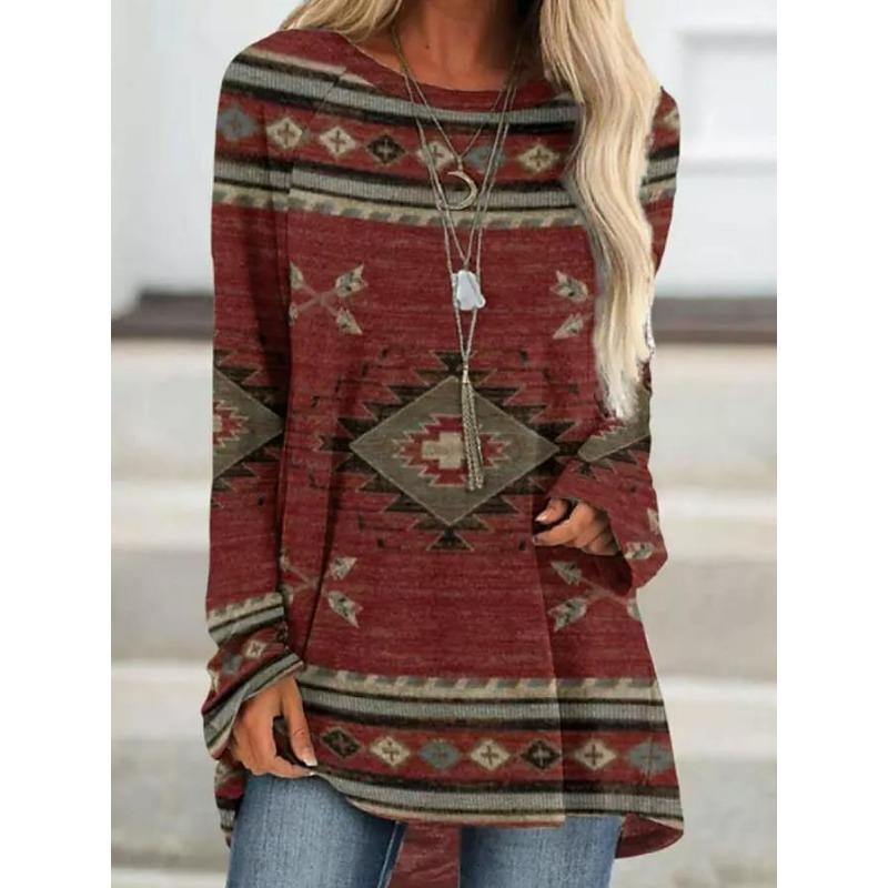 Женская футболка с абстрактным рисунком в полоску Футболки с принтом Женская модная — фото 3