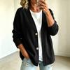 Giacca Casual da Donna con Bottoni Frontali Colorata per l'Uso Quotidiano