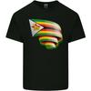 Curled Zimbabwe Flag Zimbabwean Day Football Unisexs Light Cotton TShirt