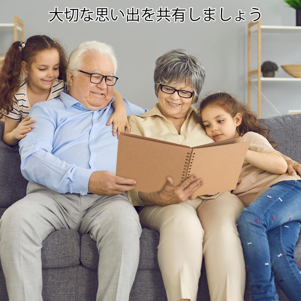 AIOR Scrapbook Handmade Photo Portable and 40 80 X Clipping Memory DIY Photo Baby Photo Graduation Wedding Celebration Gift Album, Album, Durable,