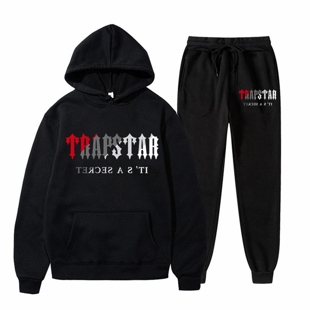 Womens Plush Long Sleeved Pants Loose Fitting Pullover With Letter Print And Rope Hoodie Two-piece