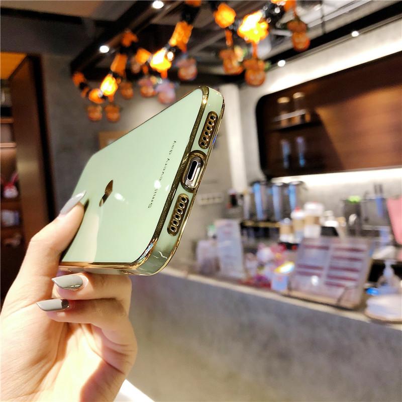 Phone Case For Iphone 14 13 12 11 Pro Max Xr X Xs Max 14pro Max 11 Pro Electroplated Love Heart Painted Soft Tpu Case Cover
