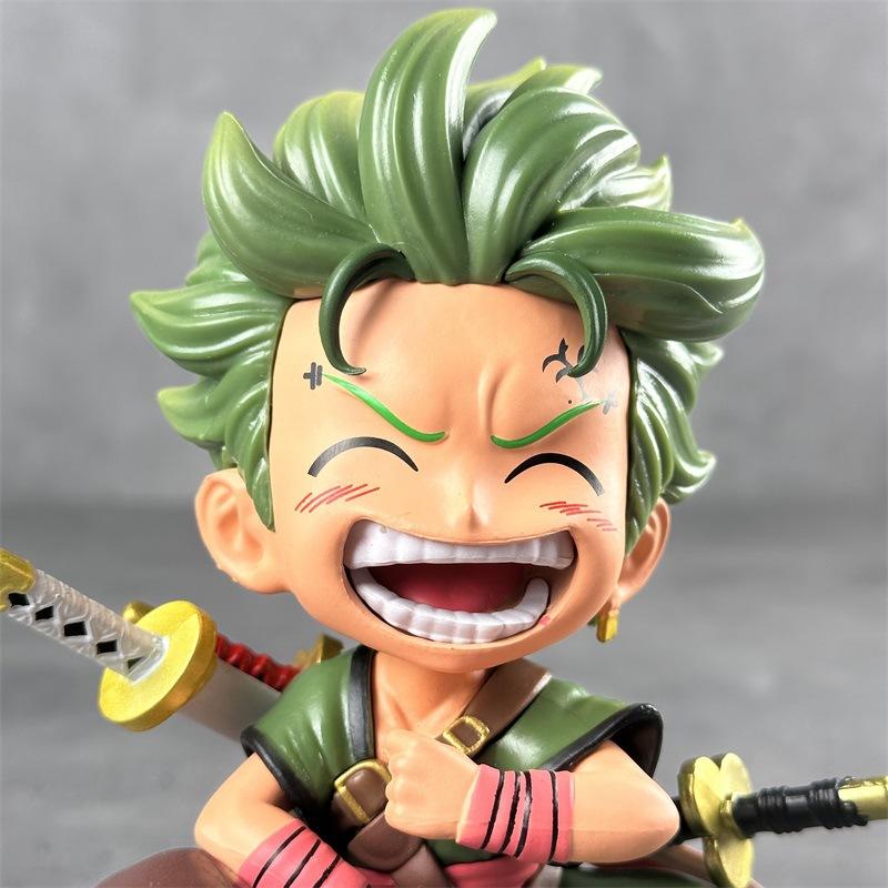 One Piece Chibi Luffy / Zoro Cute Anime Figure Collectible Gift