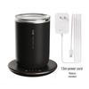 Tazza Riscaldante Magnetica Auto-Mescolante 2-in-1 in Acciaio Inossidabile con Controllo Intelligente della Temperatura e Design a Doppia Parete