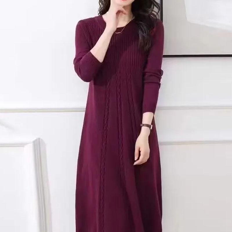 

Свитер для женщин Осень Зима Легкий Теплый Вязаный Эластичный Топы с длинным рукавом XXXL красный