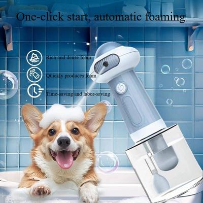 1PACK Haustier Körperwäsche Blasenmaschine Blasenmaschine Hund Katze Bad Körperwäsche Aufschäumer 2. Generation