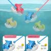 Plastic Fishing Toys Blue Pink Electric Spin with Music Interesting Fishing Game  Toys Gift